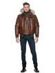 Men's Leather Bomber Jacket BLACKCROSS | Sly & Co