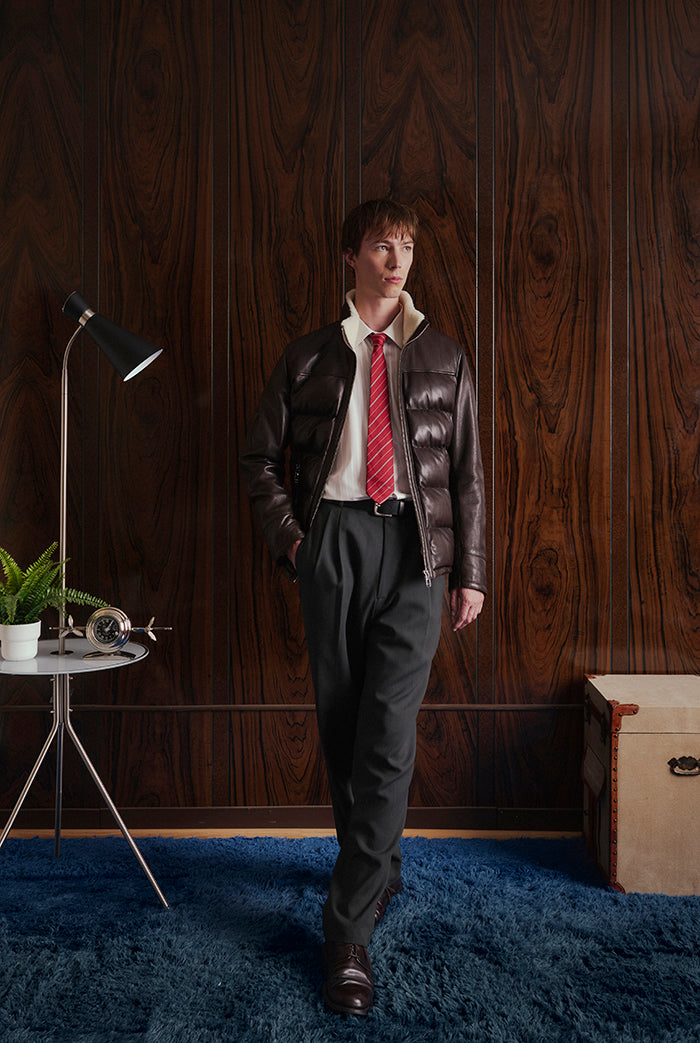 A quilted leather jacket - KING From Sy&Co
