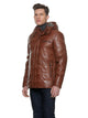 Men's Leather Jacket with Hood | EDWARD | Sly & Co