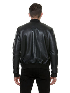 Men's Black Leather Jacket MUSEUM | Sly & Co 