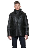 Men's Black Leather Jacket VENTURA | Sly & Co